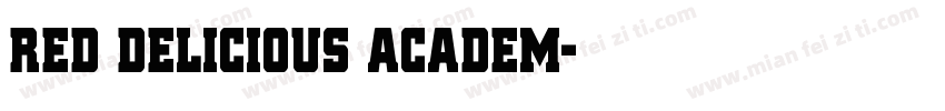 Red Delicious Academ字体转换